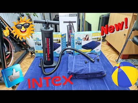 Unboxing & Test 2X Intex 64757 Air Bed ( Mattress ) & Intex Double Quick III Air Pump