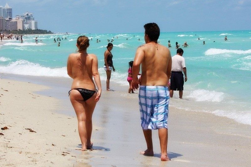 Nude beaches beach in Miami